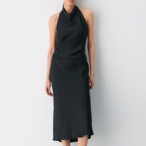 Aritizia Audience Satin Halter Dress